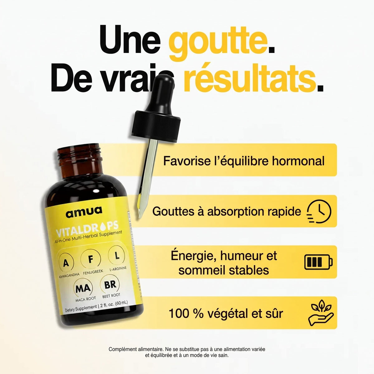 Une goutte. De vrais résultats.